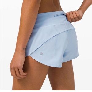 Lululemon Speed Up Light Blue Women's Shorts Size: 6 Preowned Used & Preloved